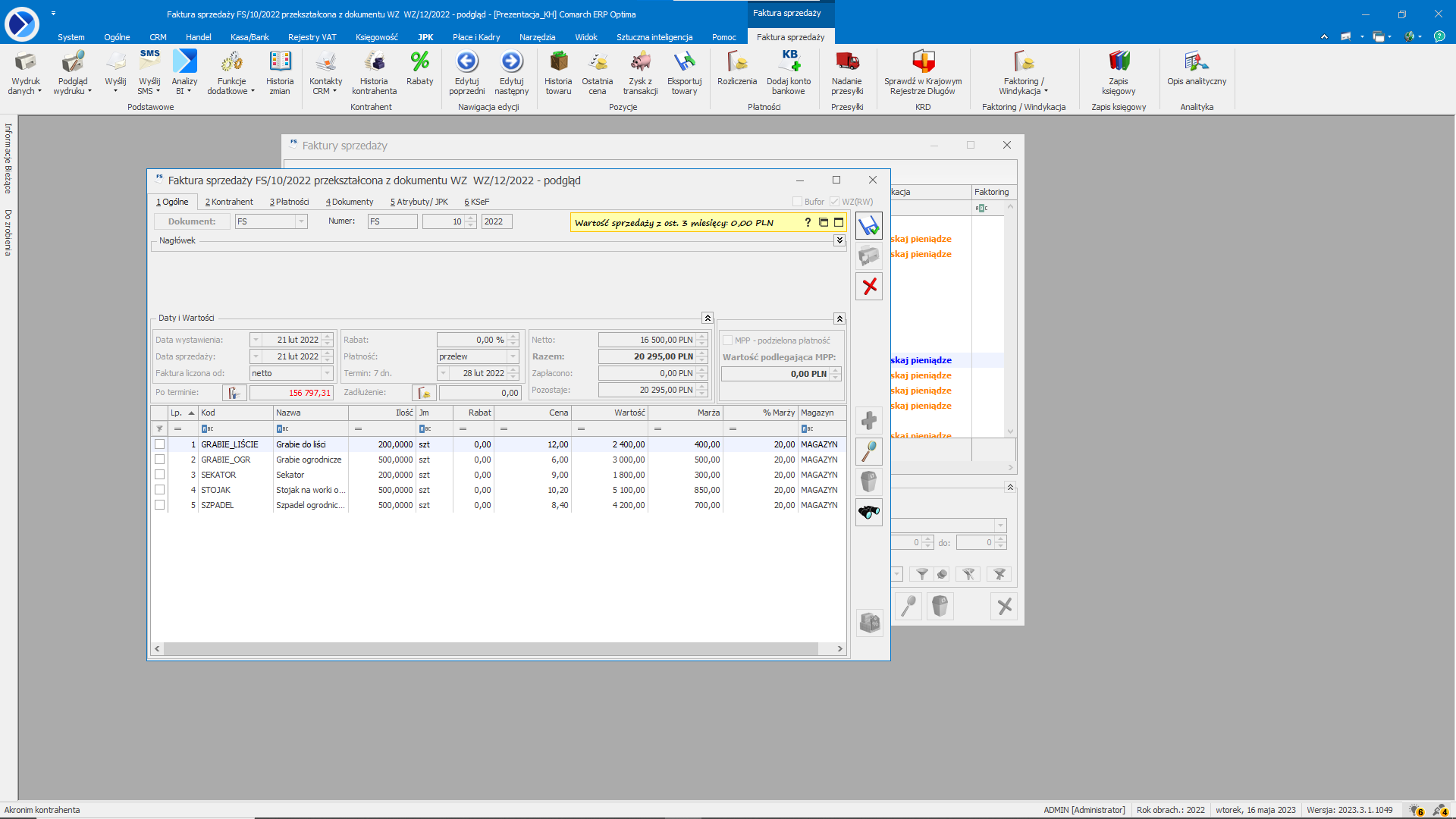 Integracja Z Comarch Erp Optima Baza Wiedzy Programu Comarch Sprint 4094