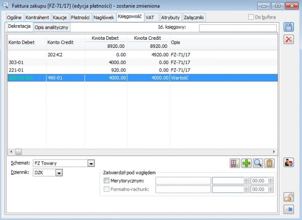 XL110 Zastosowanie opisu analitycznego w module Księgowość Comarch