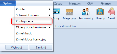 Dostęp do konfiguracji systemu
