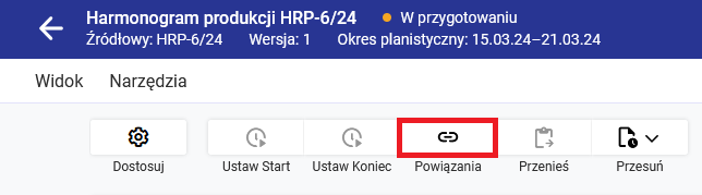 Wyświetlanie wszystkich powiązań na wykresie