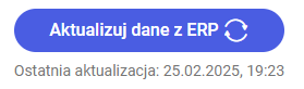 Data i godzina ostatniej aktualizacji danych