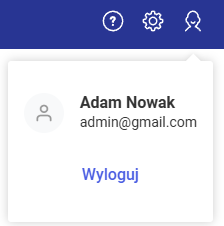 Informacje o zalogowanym Użytkowniku