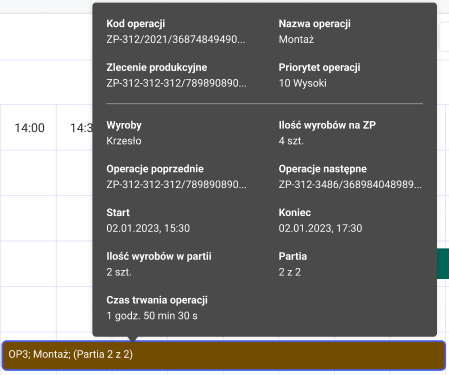 Tooltip z nowymi polami