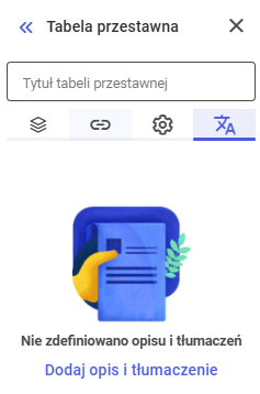 Zakładka Tłumaczenia