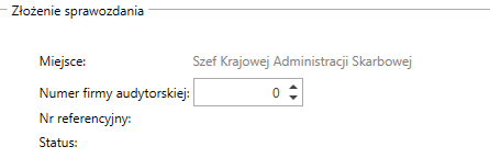 Numer firmy audytorskiej