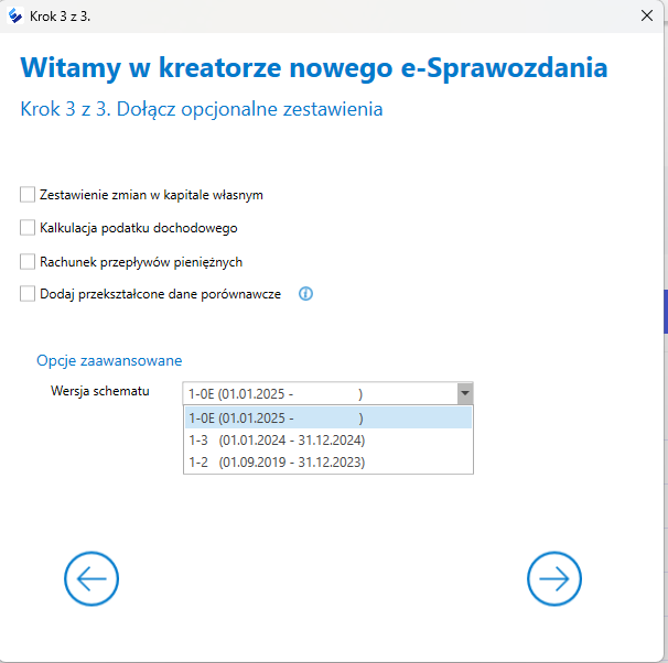 Wybór wersji logicznej