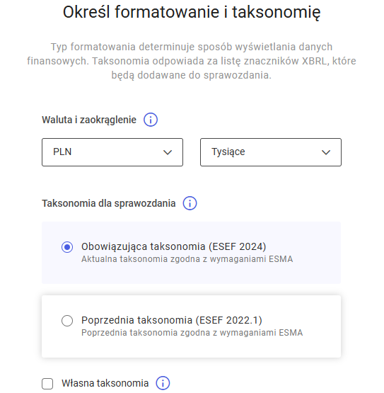 Nowa taksonomia ESEF 2024