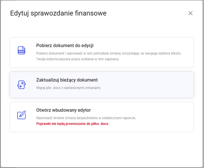 Pobranie otagowanego worda do zmian zawartości