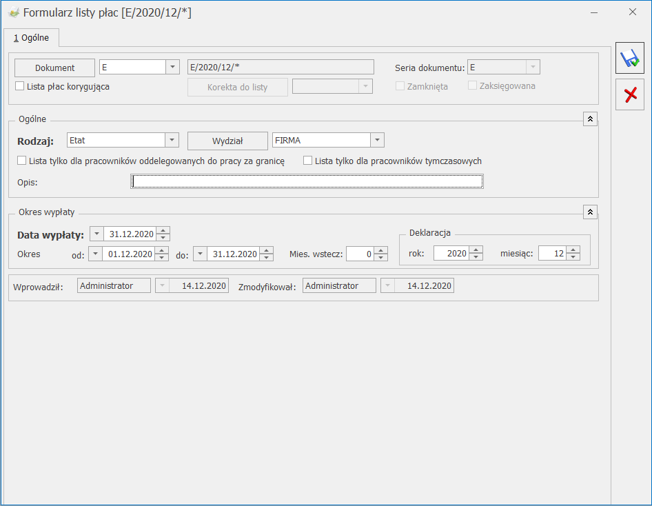 Listy Płac Baza Wiedzy Programu Comarch Erp Optima 8776