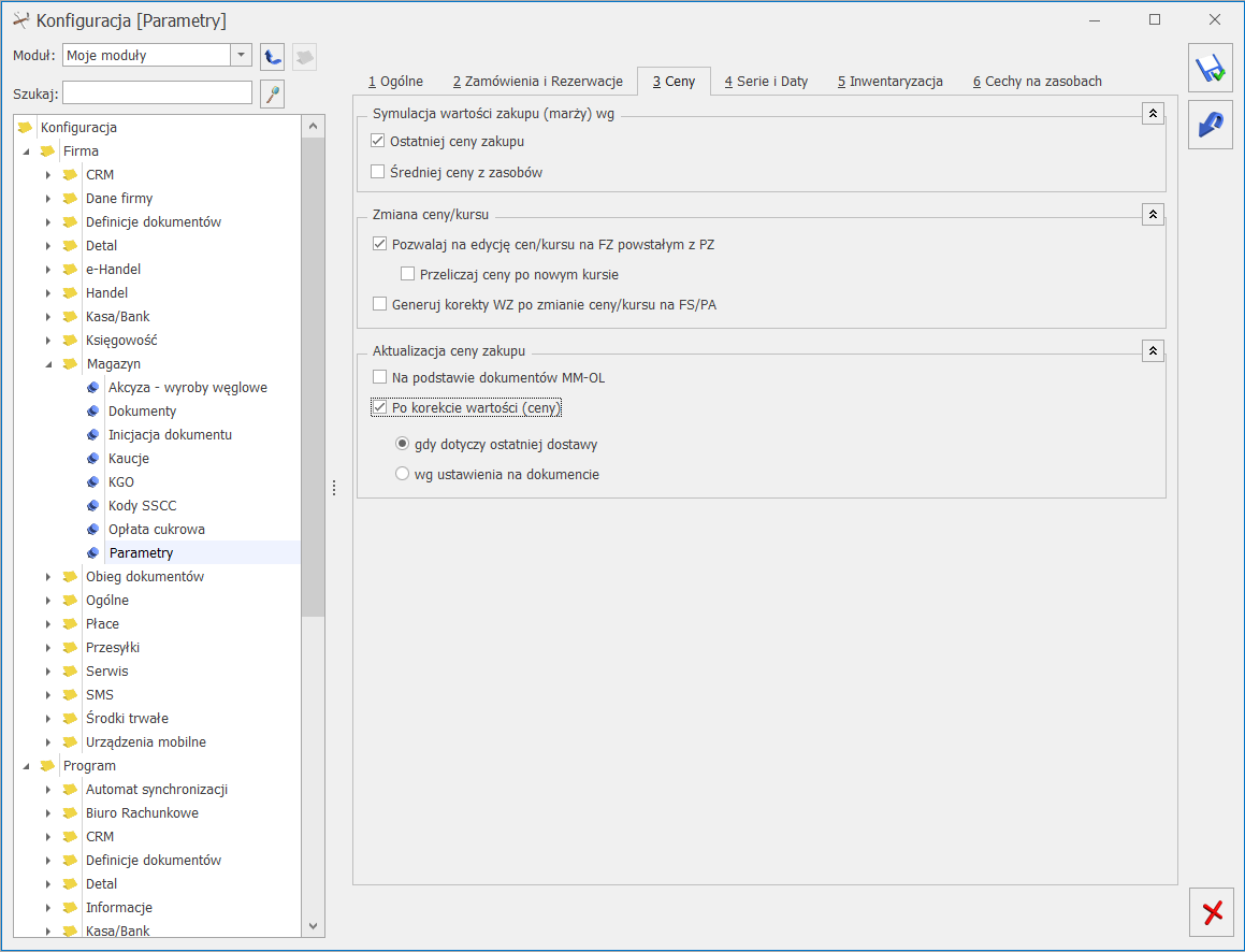 Parametry Baza Wiedzy Programu Comarch Erp Optima 9342