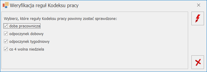 Weryfikacja reguł Kodeksu pracy