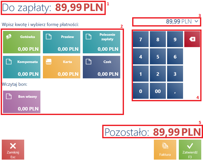 Okno płatności
