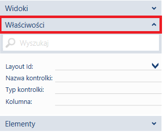 Zakładka Właściowości