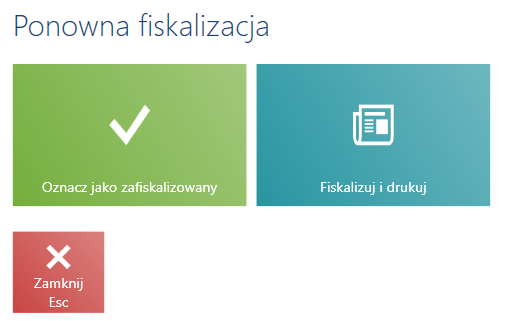 Ponowna fiskalizacja
