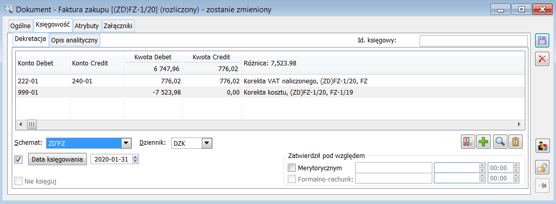 Predekretacja (ZD)FZ