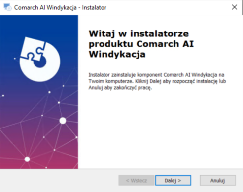 Instalator komponentu Comarch Al Windykacja