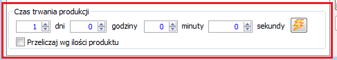 Okno: Materiał w technologii (produkt) - nowy obszar do określania orientacyjnego czasu trwania produkcji wyrobu gotowego