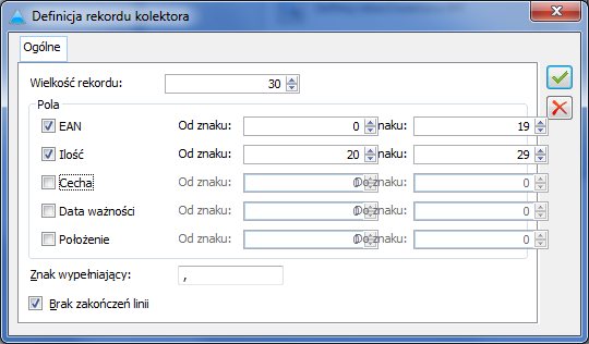 Definicja rekordu kolektora Denso BHT