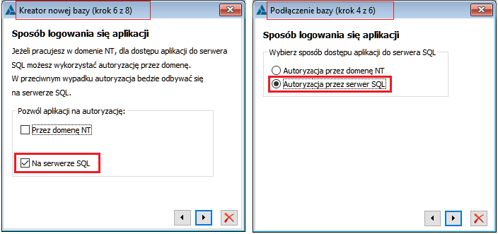 Ustawienie połączenia bazy przy kreacji i podłączaniu