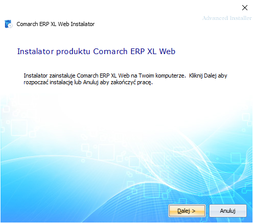 Instalator produktu Comarch ERP XL Web