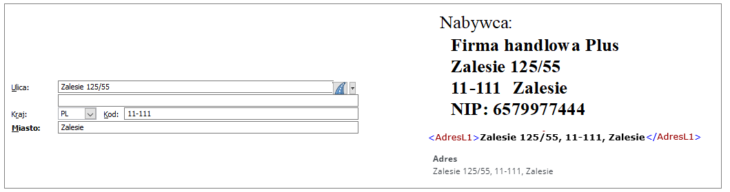 Definiowanie adresu dla miejscowości bez ulic – propozycja II