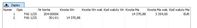 Wykazanie transakcji walutowych w zapisach dziennika