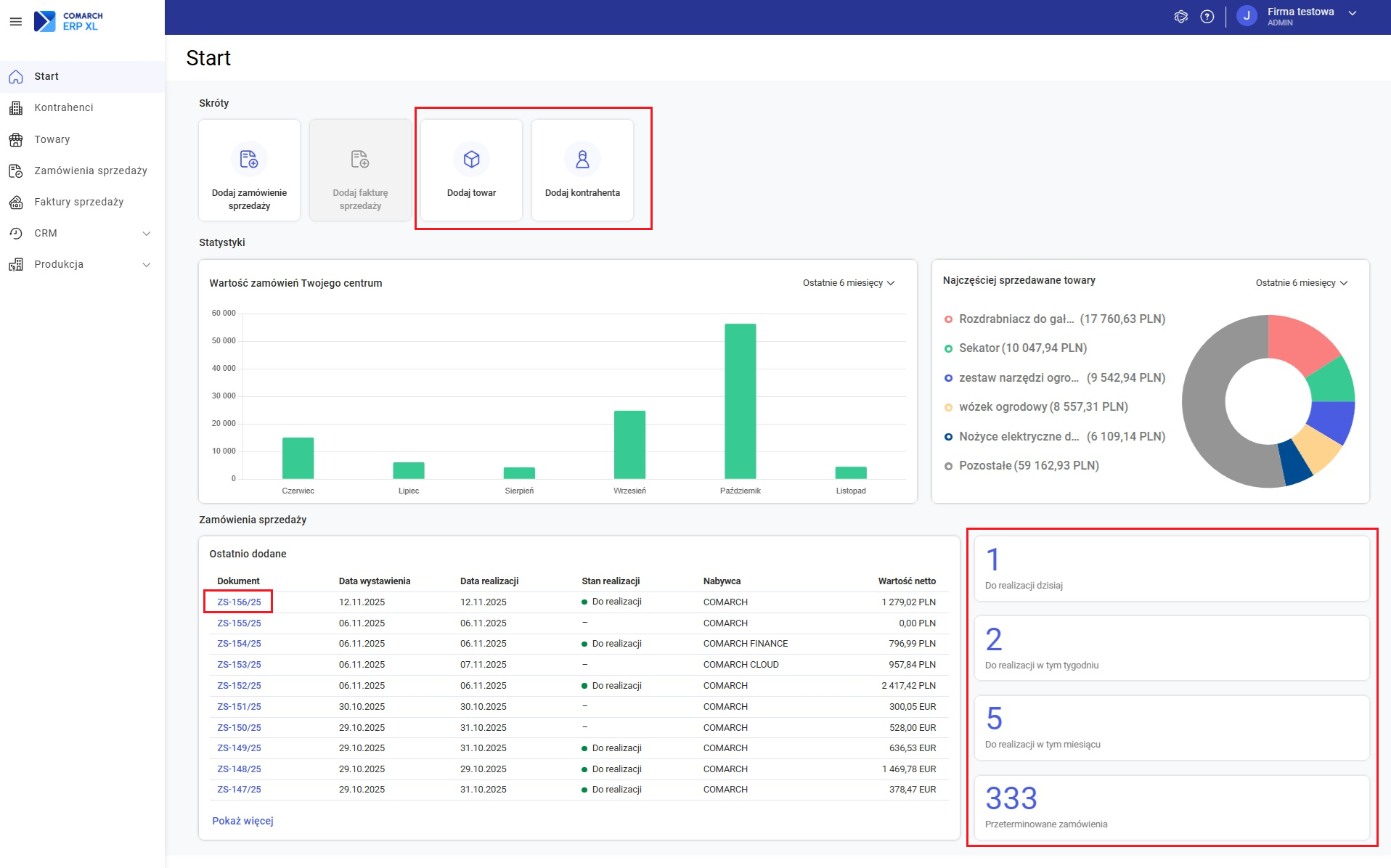 Zmiany na ekranie startowym