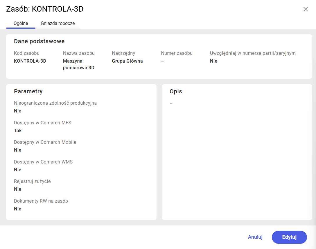 Tryb podglądu zasobu