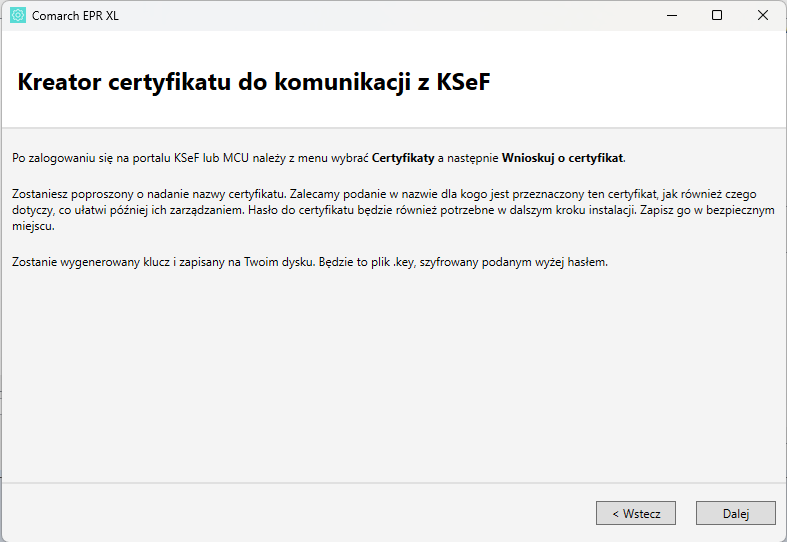 Instrukcja pobierania certyfikatów KSeF