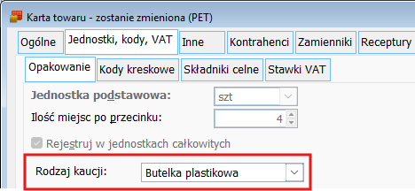 Ustalenie rodzaju kaucji w systemie kaucyjnym
