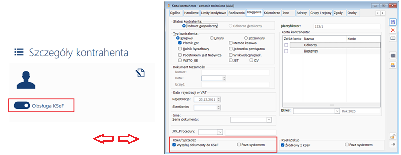 Ustawianie prawa do wysyłania kontrahentowi faktur za pośrednictwem KSeF