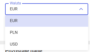 Zmiana waluty