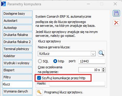 Konfiguracji Klucza