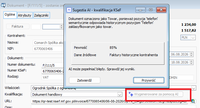 Rekomendacja agenta kwalifikującego