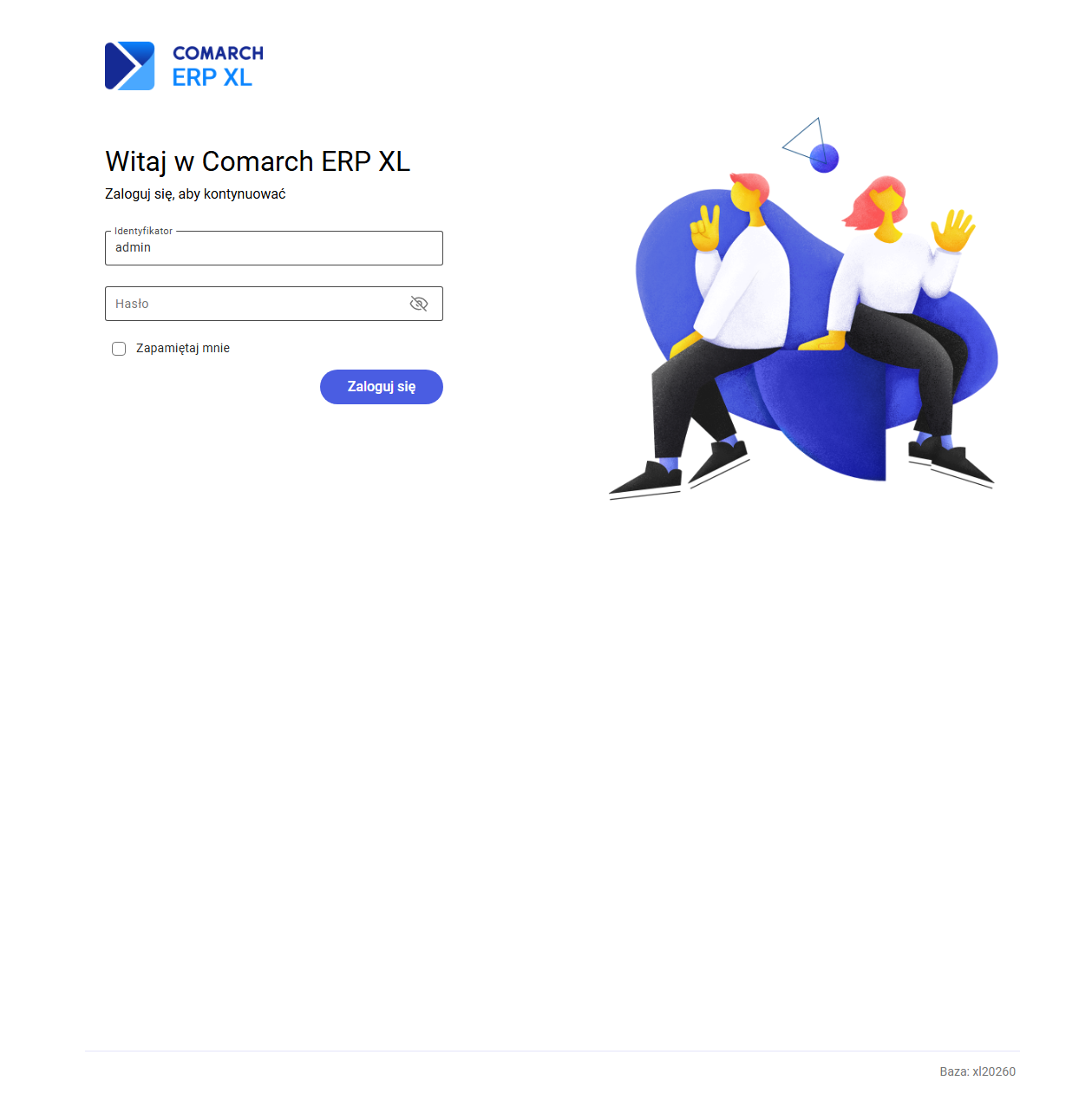 Ekran logowania do systemu